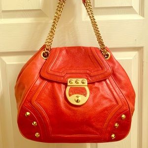 Betsey Johnson red leather bag